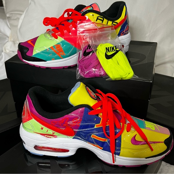 Atmos x Nike Air Max2 Light QS ‘Logos’ (style: BV7406-001) SIZE Men 9/Women 10.5 - Picture 6 of 7